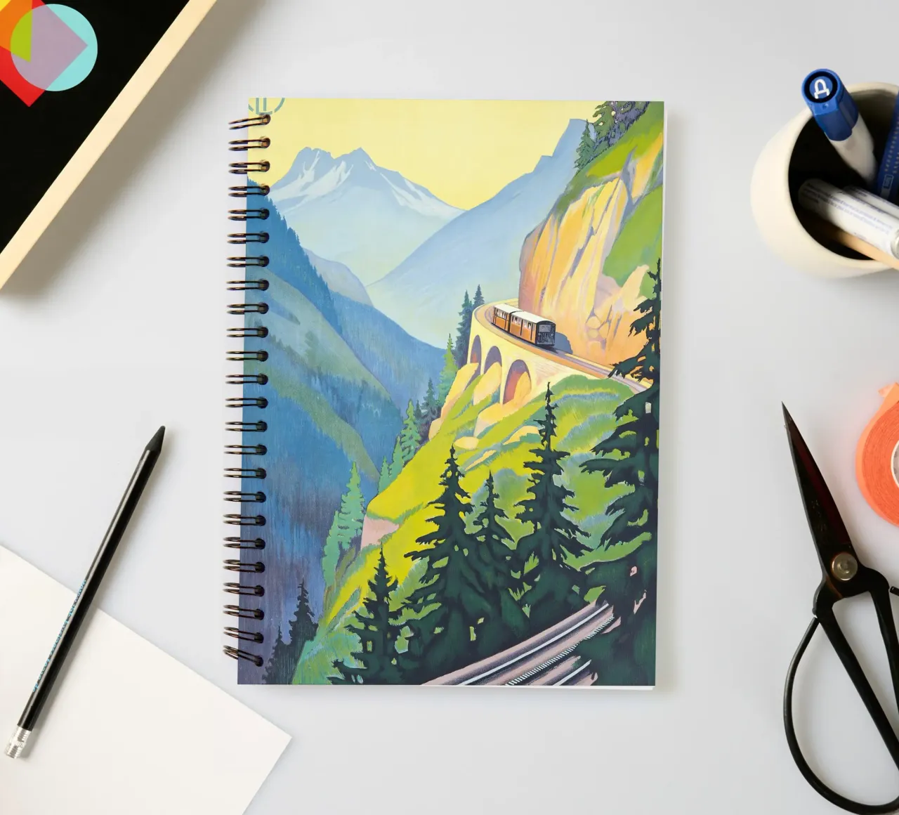 Roger Broders - Chamonix-Martigny spiral notebook by ARTOTHEK