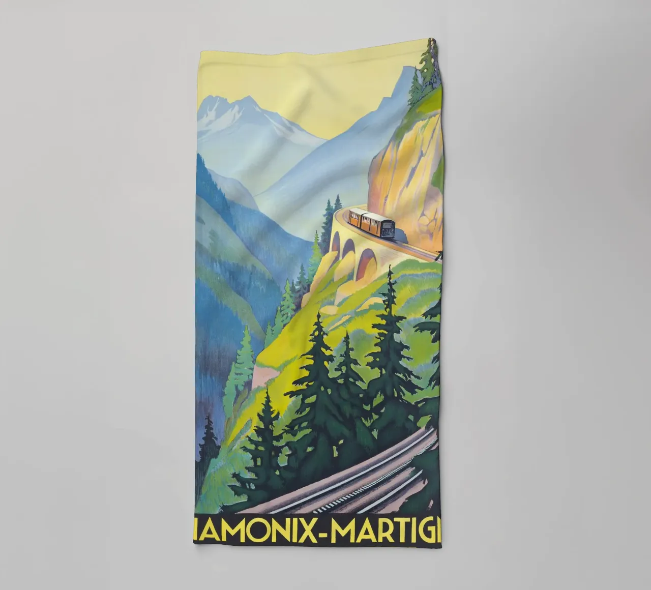 Roger Broders - Chamonix-Martigny asciugamano da bagno da ARTOTHEK