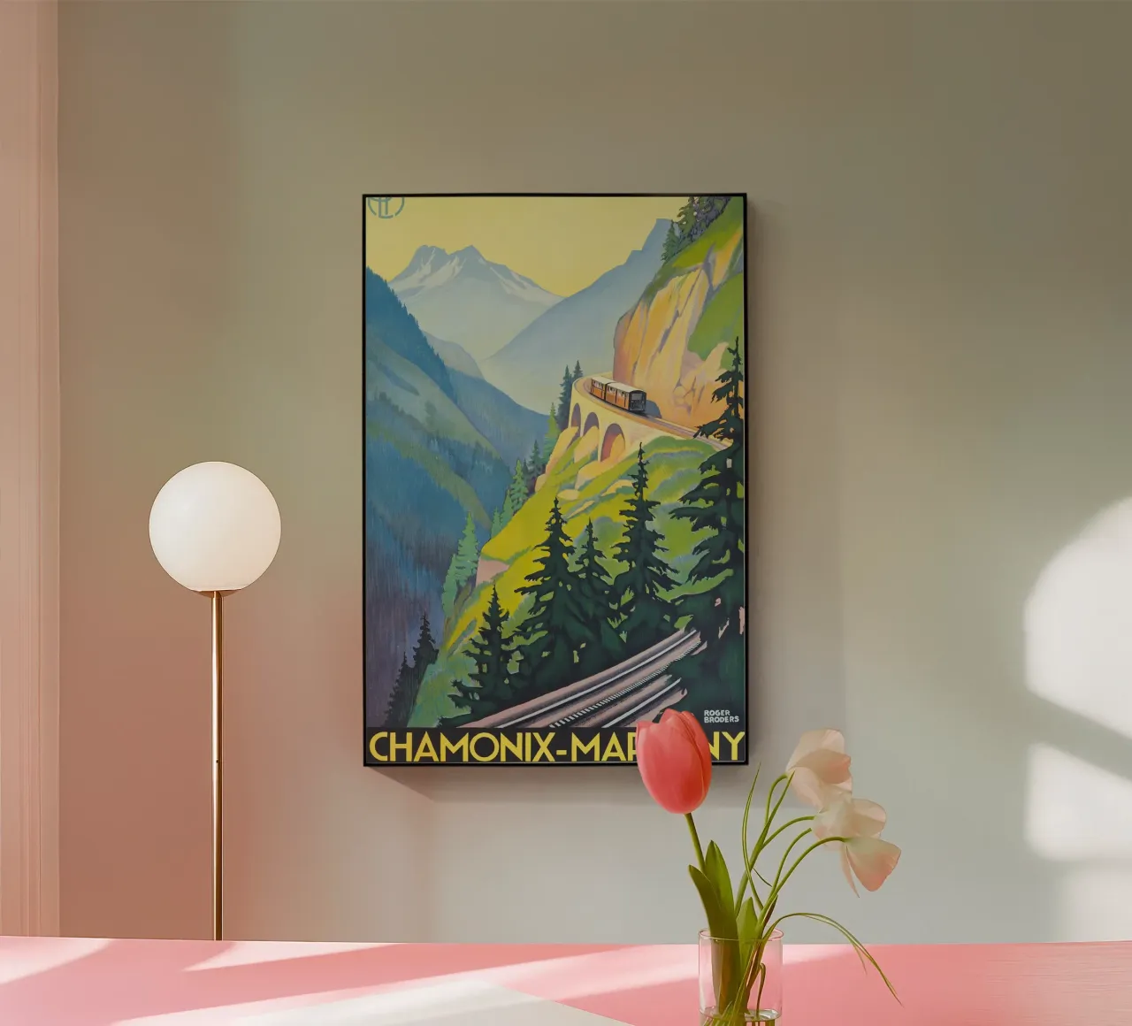 Roger Broders - Chamonix-Martigny metacrilato de ARTOTHEK