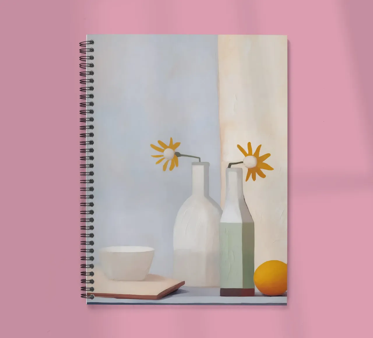 Boho Bella Vita 18 Table 3 spiral notebook by Boho Print Collection