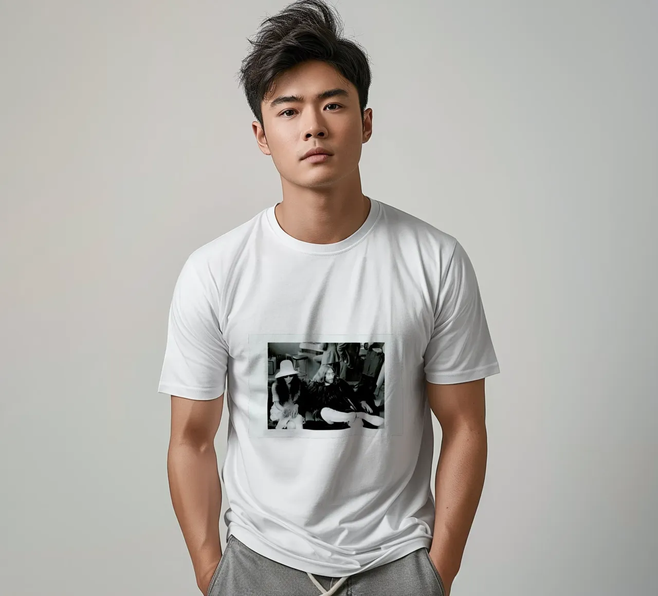 John Lennon and Yoko Ono t-shirt da Gallery Print and Art Limited
