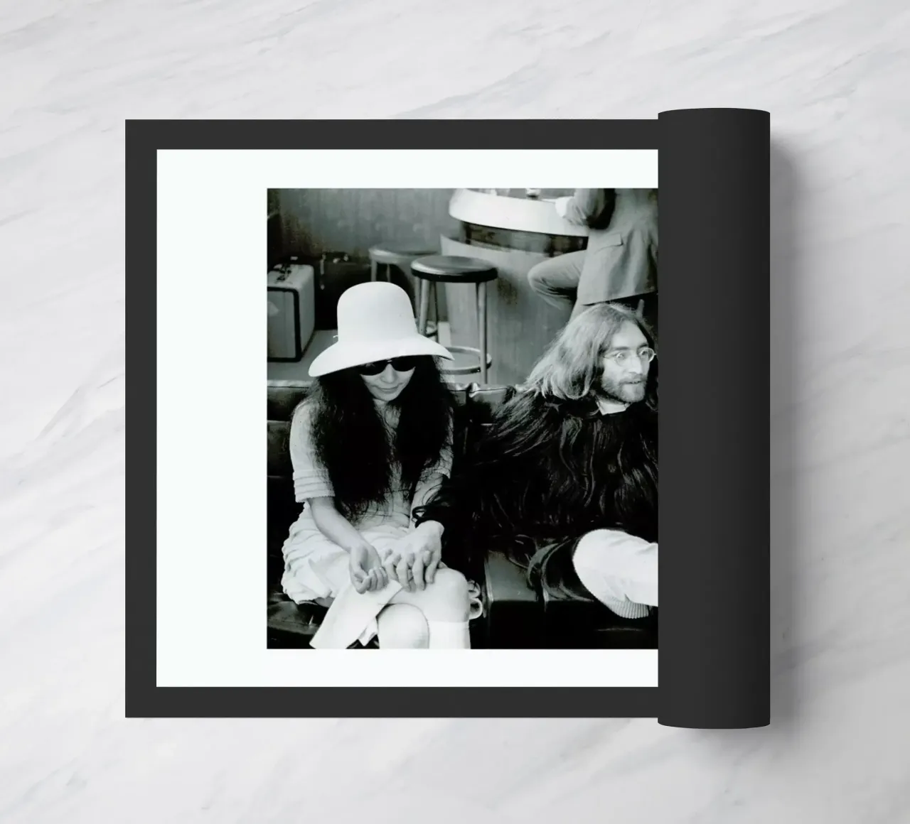 John Lennon and Yoko Ono zerbino da Gallery Print and Art Limited