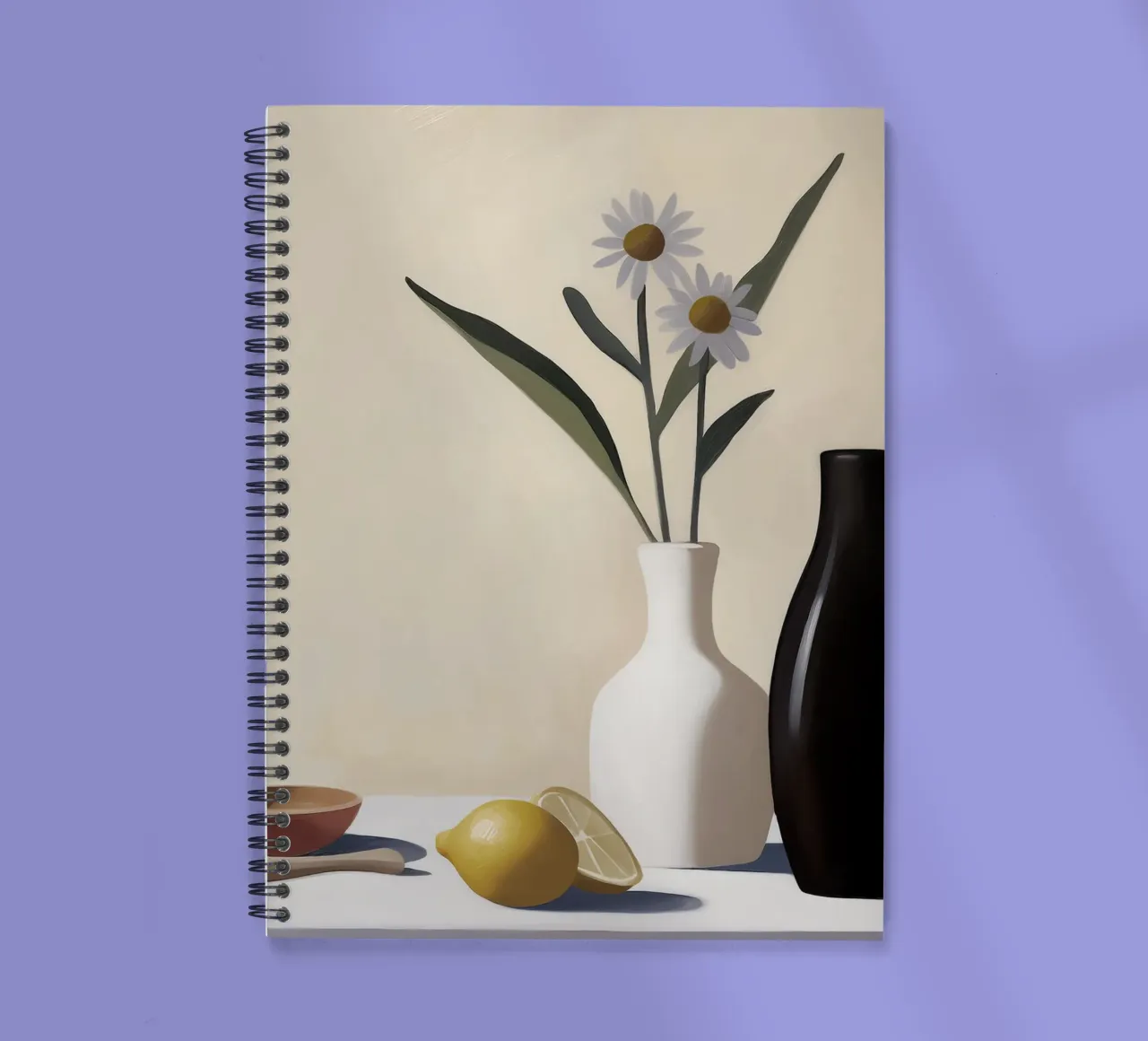 Boho Bella Vita 18 Table 4 spiral notebook by Boho Print Collection