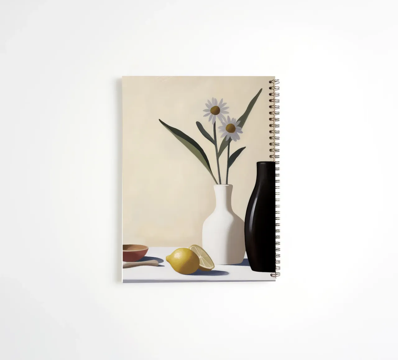 Boho Bella Vita 18 Table 4 spiral notebook by Boho Print Collection