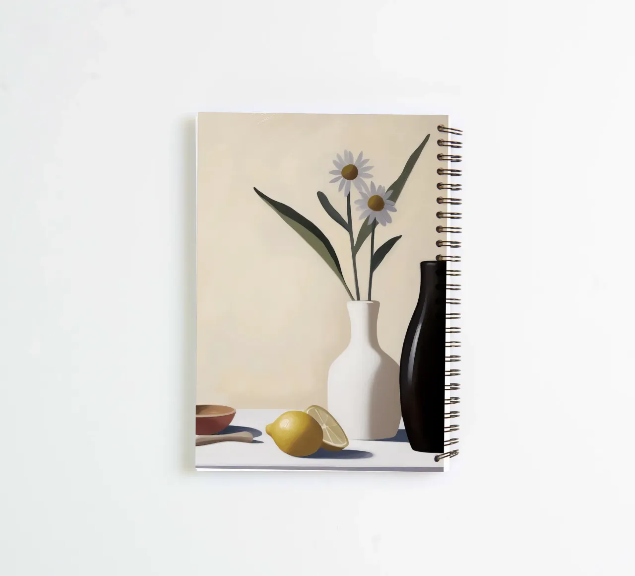 Boho Bella Vita 18 Table 4 spiral notebook by Boho Print Collection