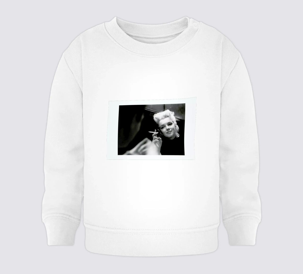 Marilyn Monroe in New York, 1955 felpa neonato da Gallery Print and Art Limited