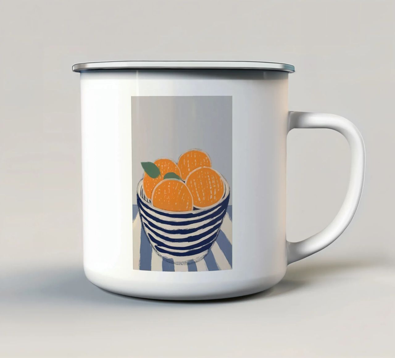 Boho Bella Vita 19 Oranges 4 tazza in smalto da Boho Print Collection