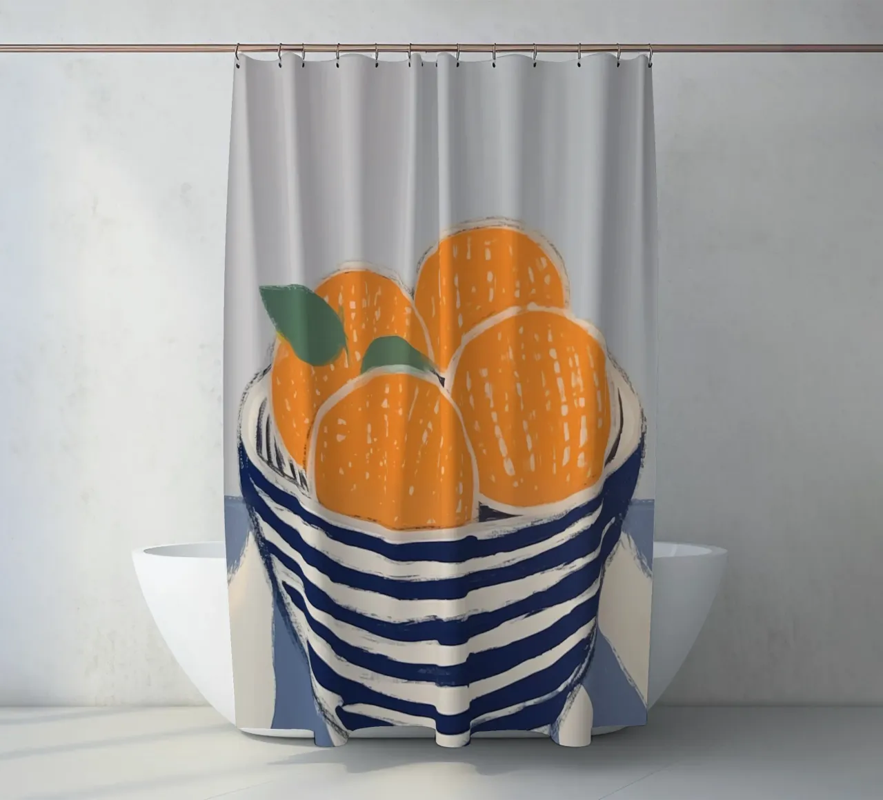 Boho Bella Vita 19 Oranges 4 rideau de douche de Boho Print Collection