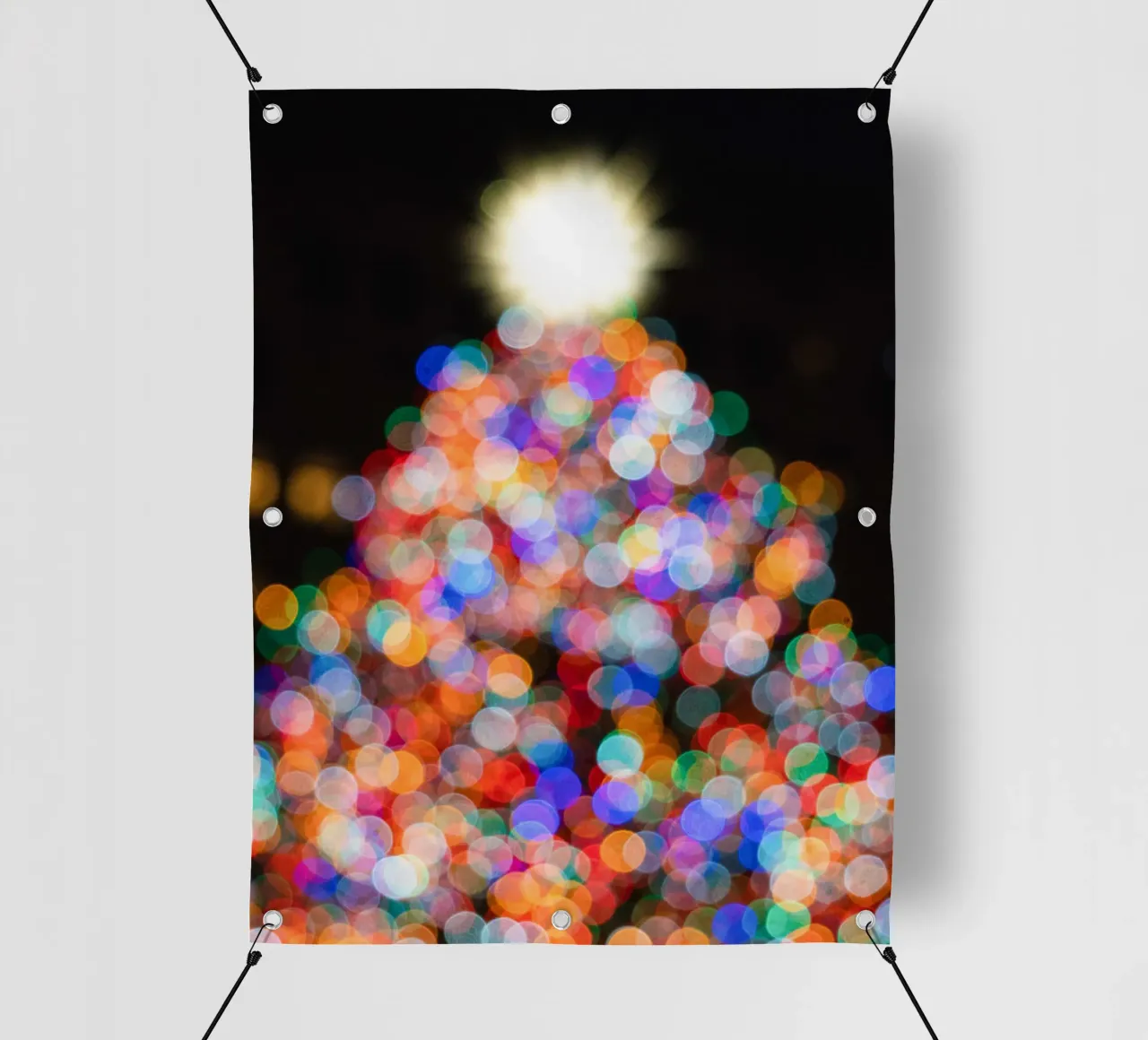 Bokeh Christmas - Gioco astratto di luci telo in pvc da Whole©