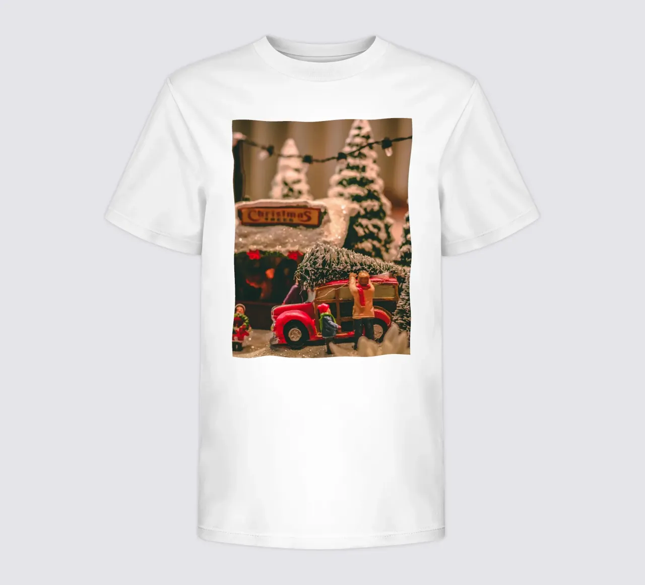 Miniature Christmas - Nostalgic scene kids t-shirt by Whole©