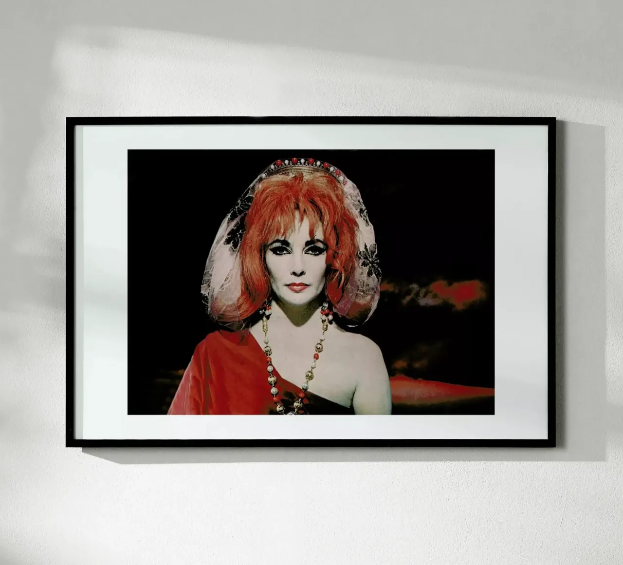 Elizabeth Taylor in Doctor Faustus, 1967 poster with wooden frame by Gallery Print and Art Limited