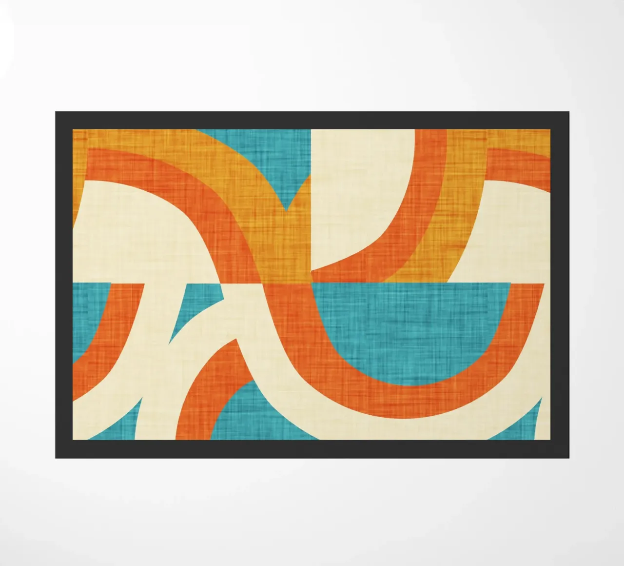 New Mid Mod Freeway Blue doormat by susanacosta