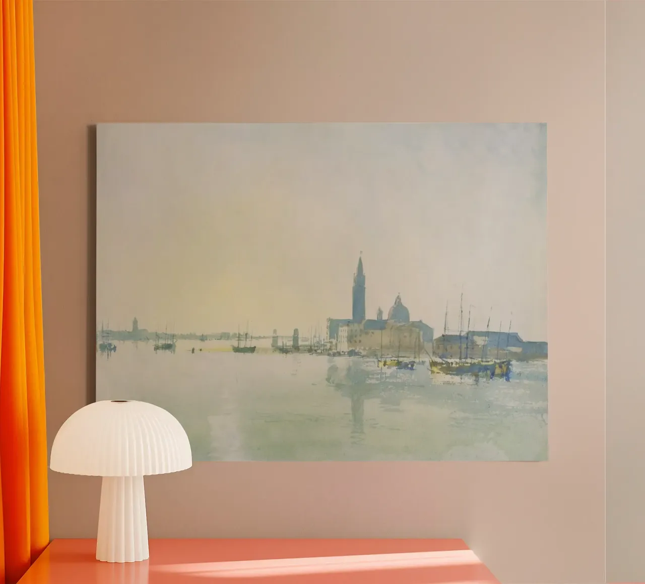 William Turner - Mattino a Venezia tela con Cornice a cassetta da ARTOTHEK