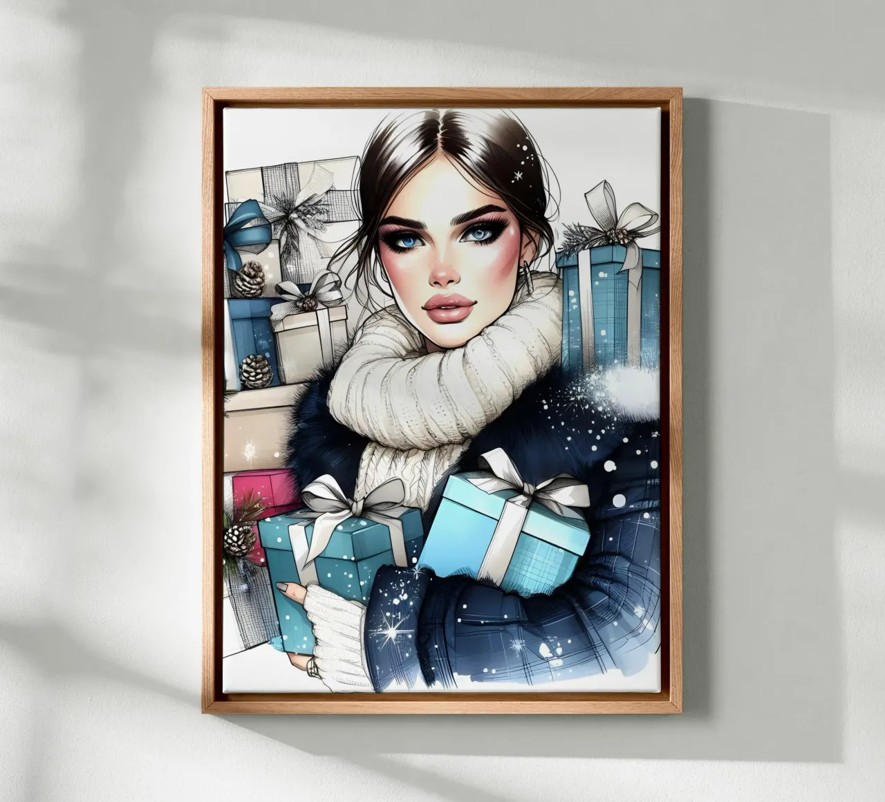 CHRISTMAS PRESENTS AND GIFTS canvas by ARTOMATIC