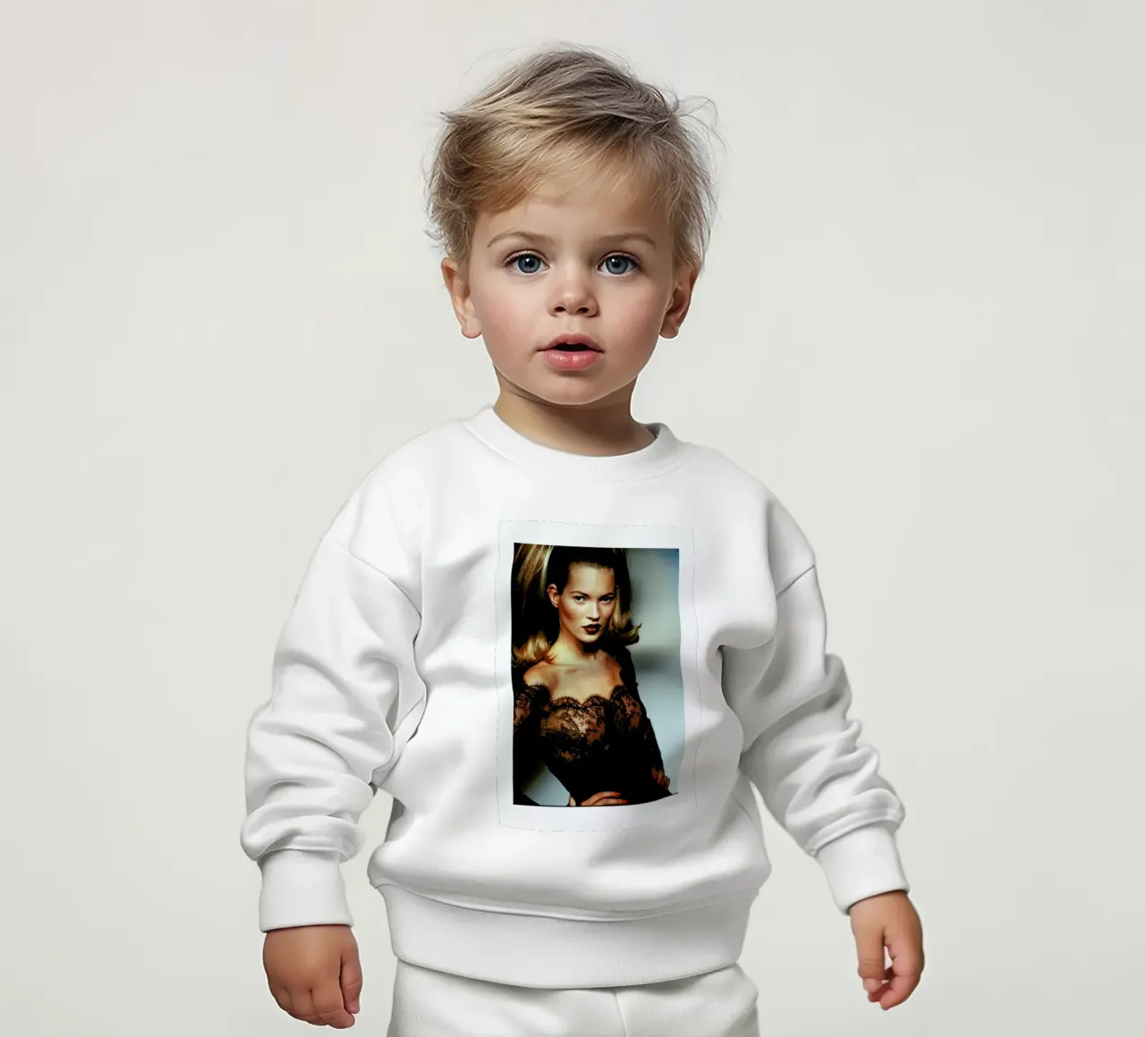 Kate Moss felpa neonato da Gallery Print and Art Limited