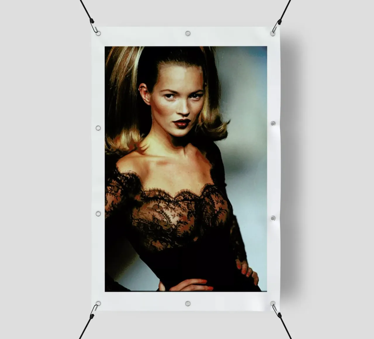 Kate Moss telo in pvc da Gallery Print and Art Limited