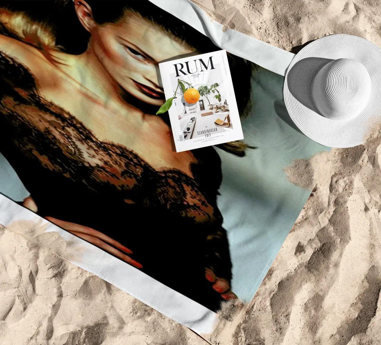 Kate Moss telo mare da Gallery Print and Art Limited