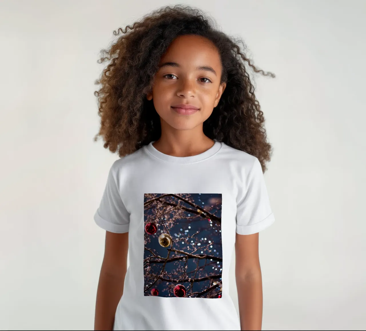 Christmas lights kids t-shirt by Whole©