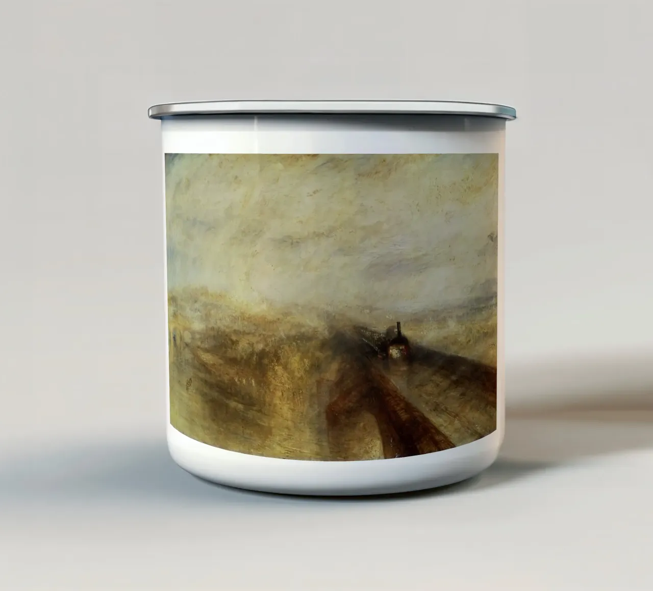 William Turner - Pioggia, vapore e velocità tazza in smalto da ARTOTHEK