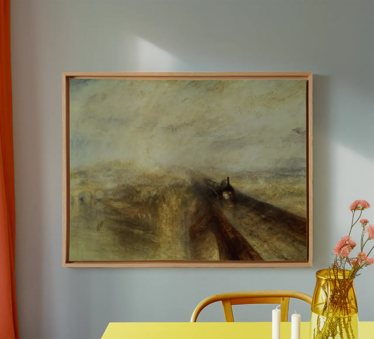 William Turner - Pioggia, vapore e velocità tela con Cornice a cassetta da ARTOTHEK