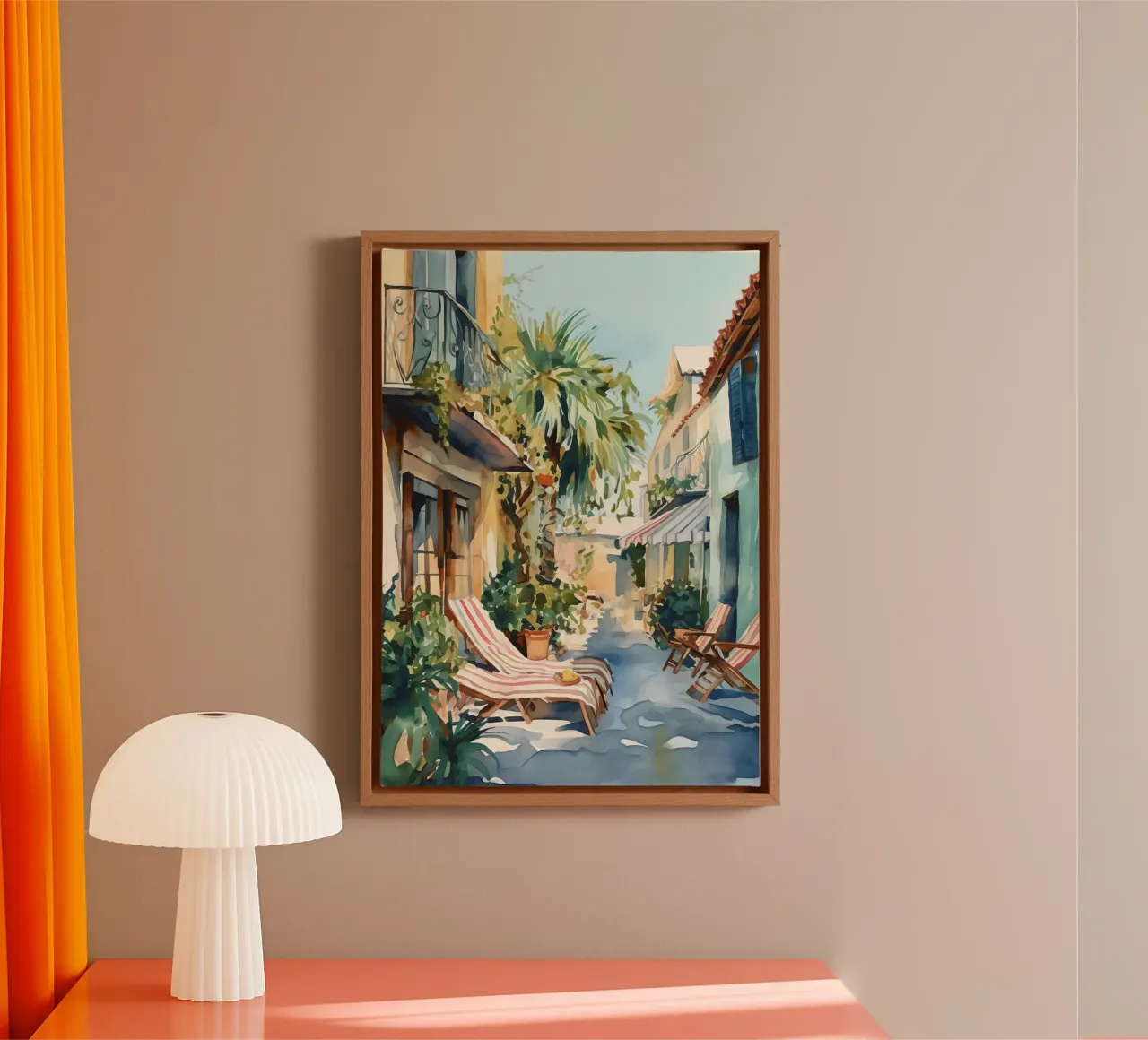 Boho Bella Vita 20 Vacation 2 tela con Cornice a cassetta da Boho Print Collection