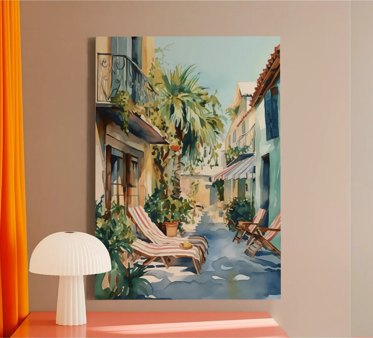 Boho Bella Vita 20 Vacation 2 tela con Cornice a cassetta da Boho Print Collection