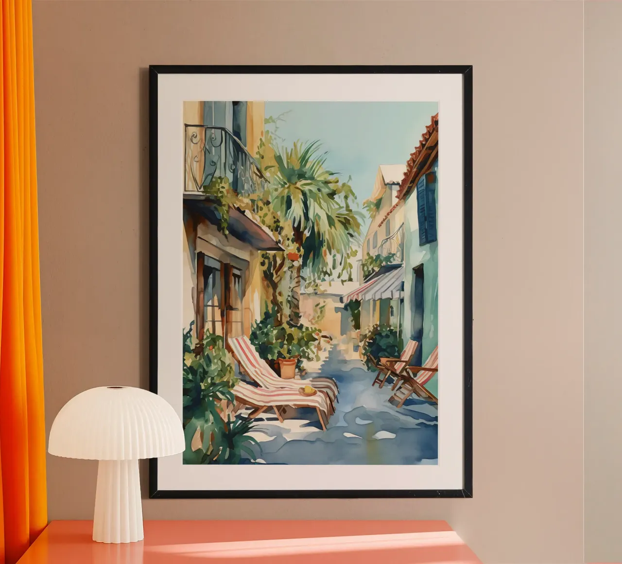 Boho Bella Vita 20 Vacation 2 poster con telaio in plastica da Boho Print Collection