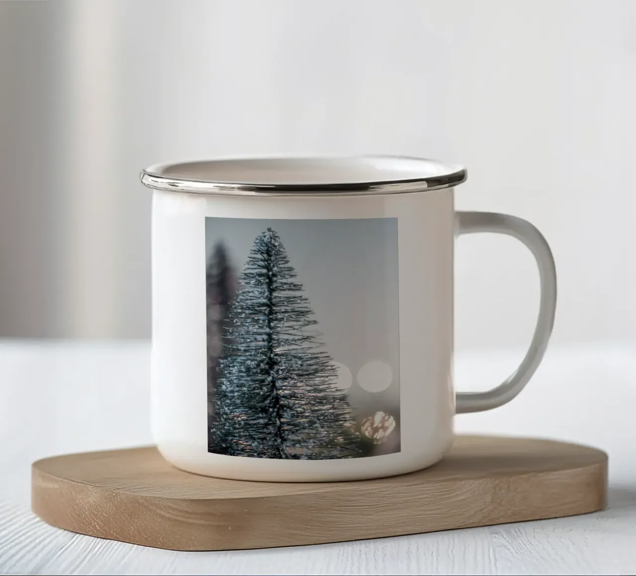 Magia invernale dei mini alberi tazza in smalto da Whole©