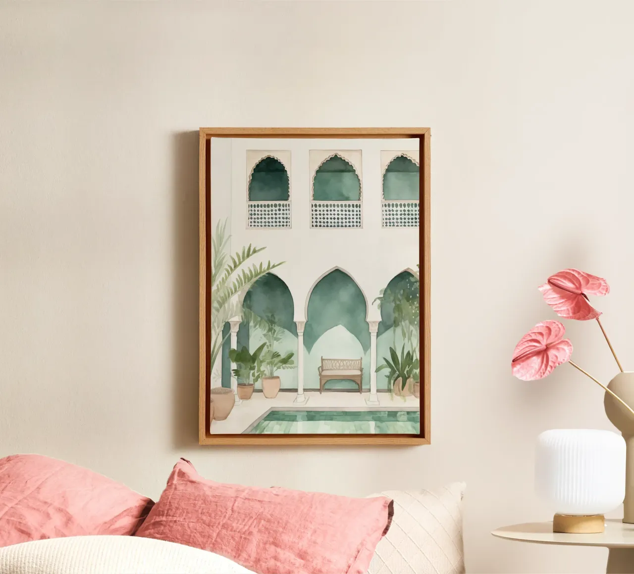 Boho Bella Vita 20 Vacation 3 canvas met Baklijst van Boho Print Collection