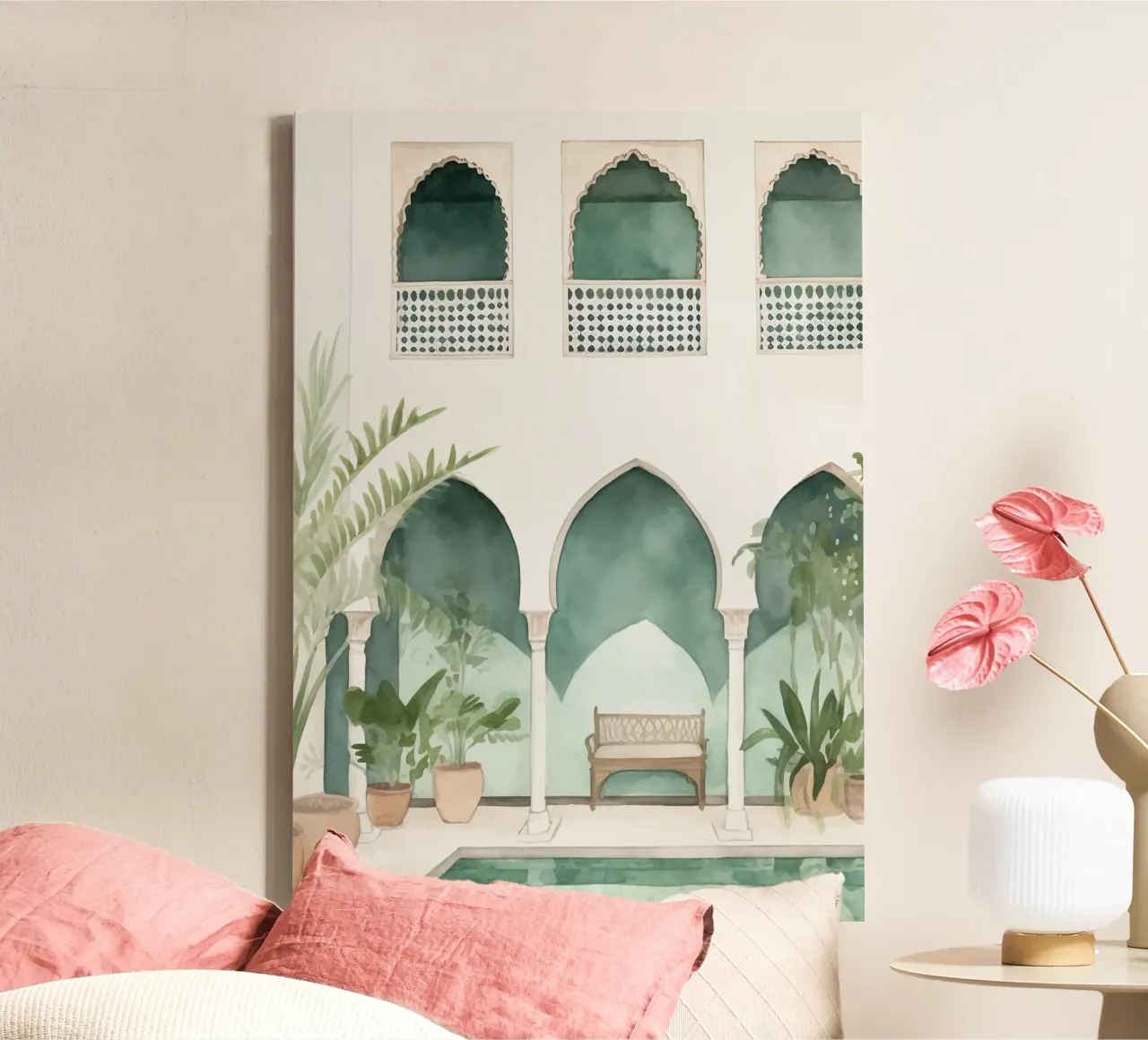 Boho Bella Vita 20 Vacation 3 canvas met Baklijst van Boho Print Collection