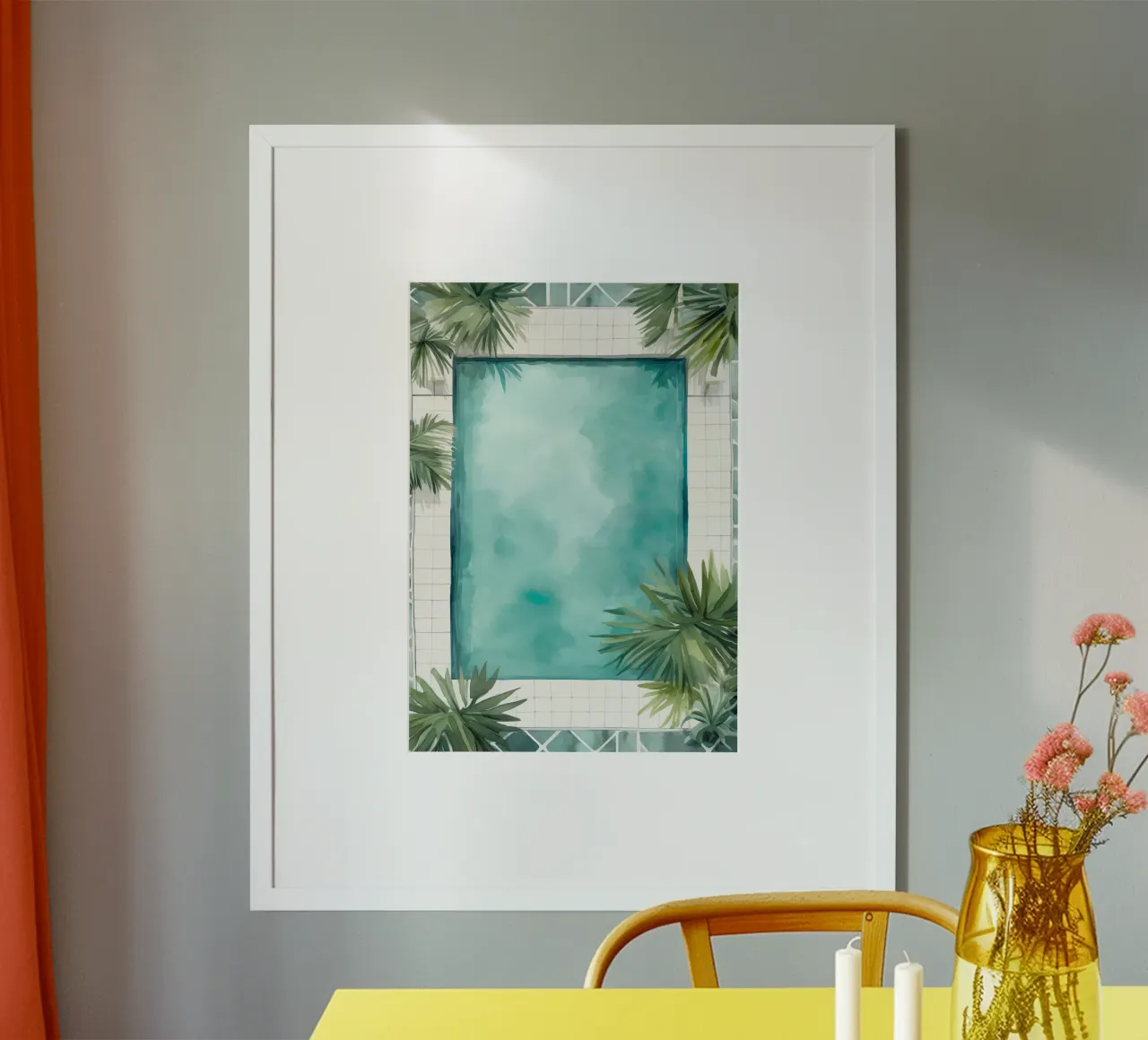 Boho Bella Vita 20 Vacation 4 poster con telaio in plastica da Boho Print Collection