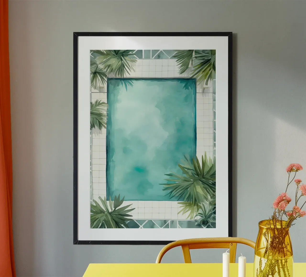 Boho Bella Vita 20 Vacation 4 poster con telaio in plastica da Boho Print Collection