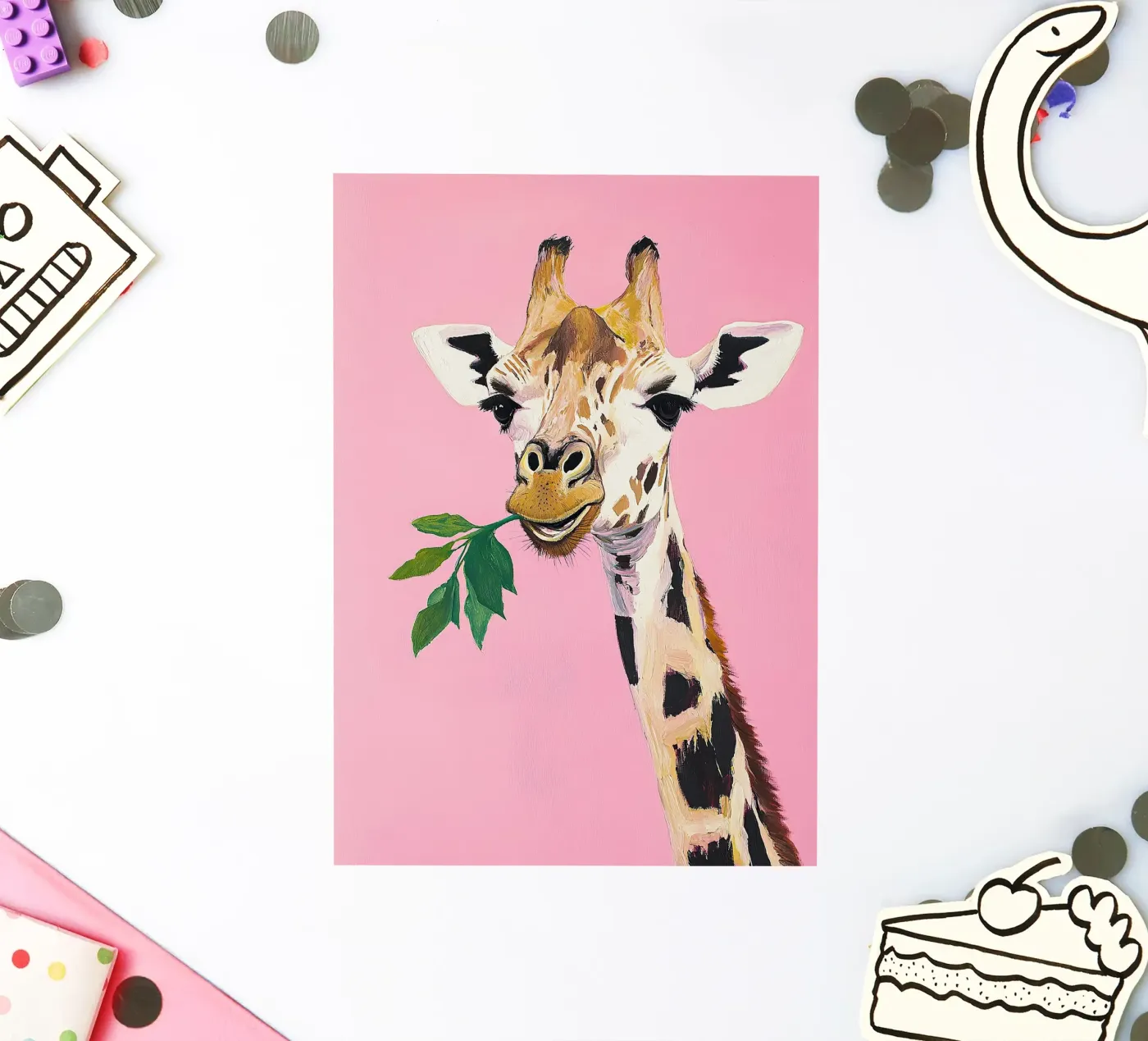 Giraffe sticker van Euphoria Theresa