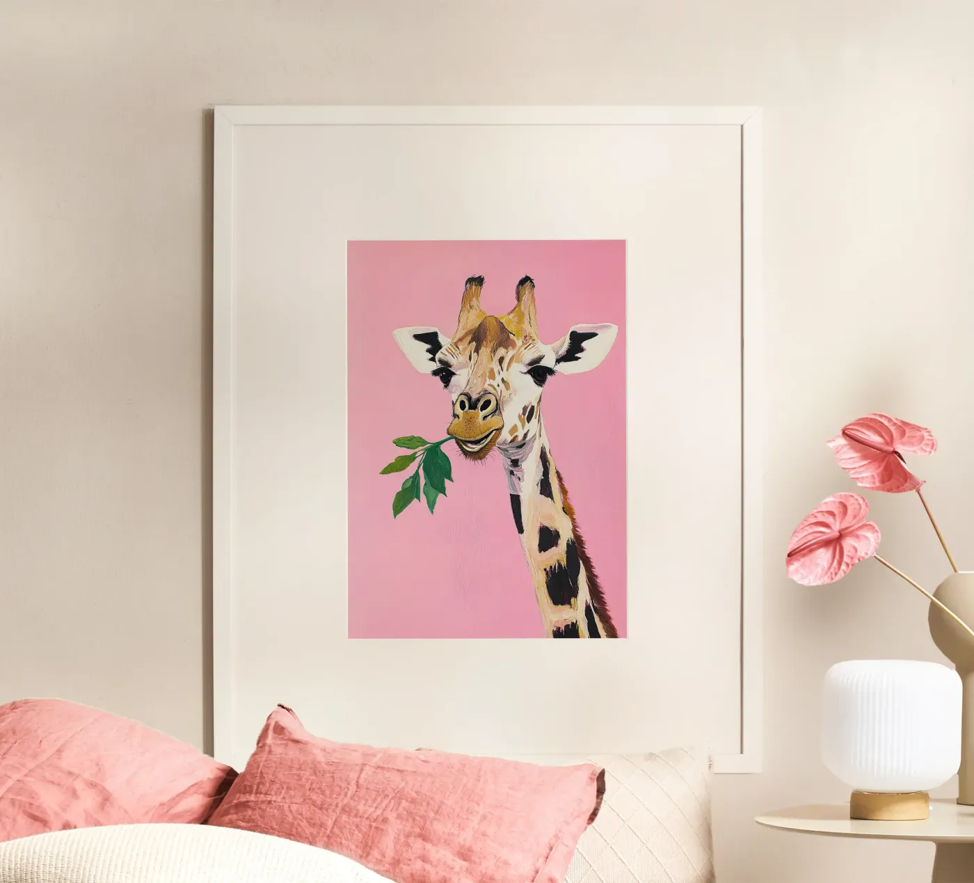Giraffe Poster von Euphoria Theresa