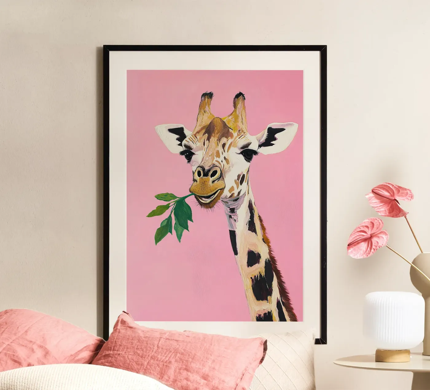 Giraffe Poster von Euphoria Theresa