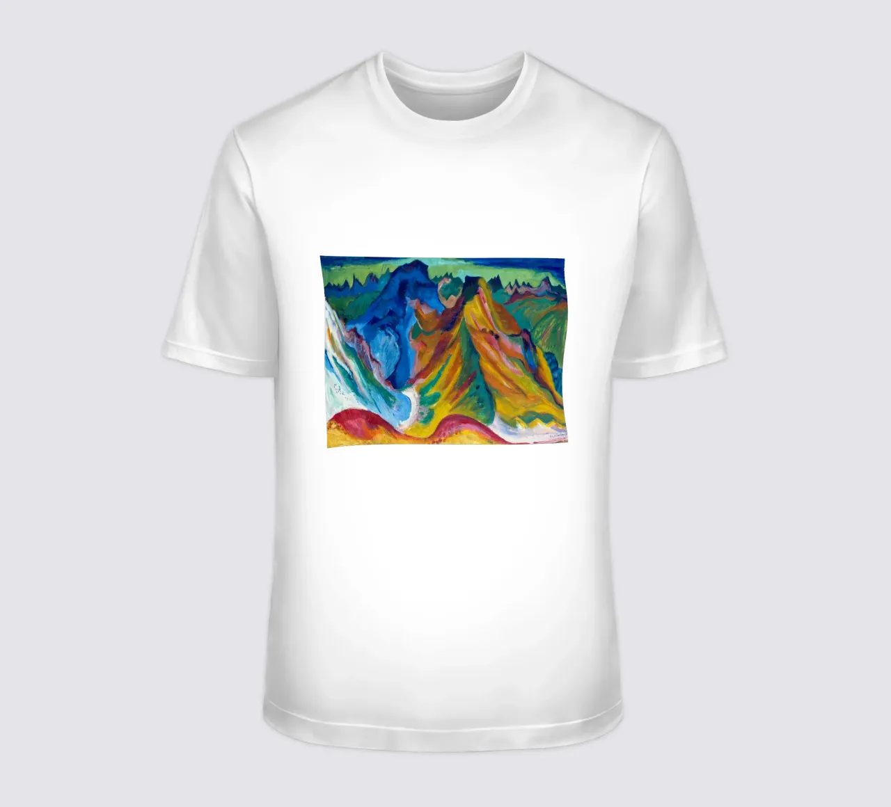 Kirchner - La montagna. Weissfluh e Schafgrind t-shirt da ARTOTHEK