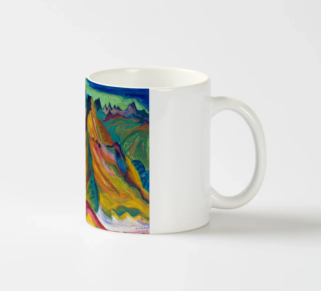 Kirchner - La montagna. Weissfluh e Schafgrind tazza in ceramica da ARTOTHEK