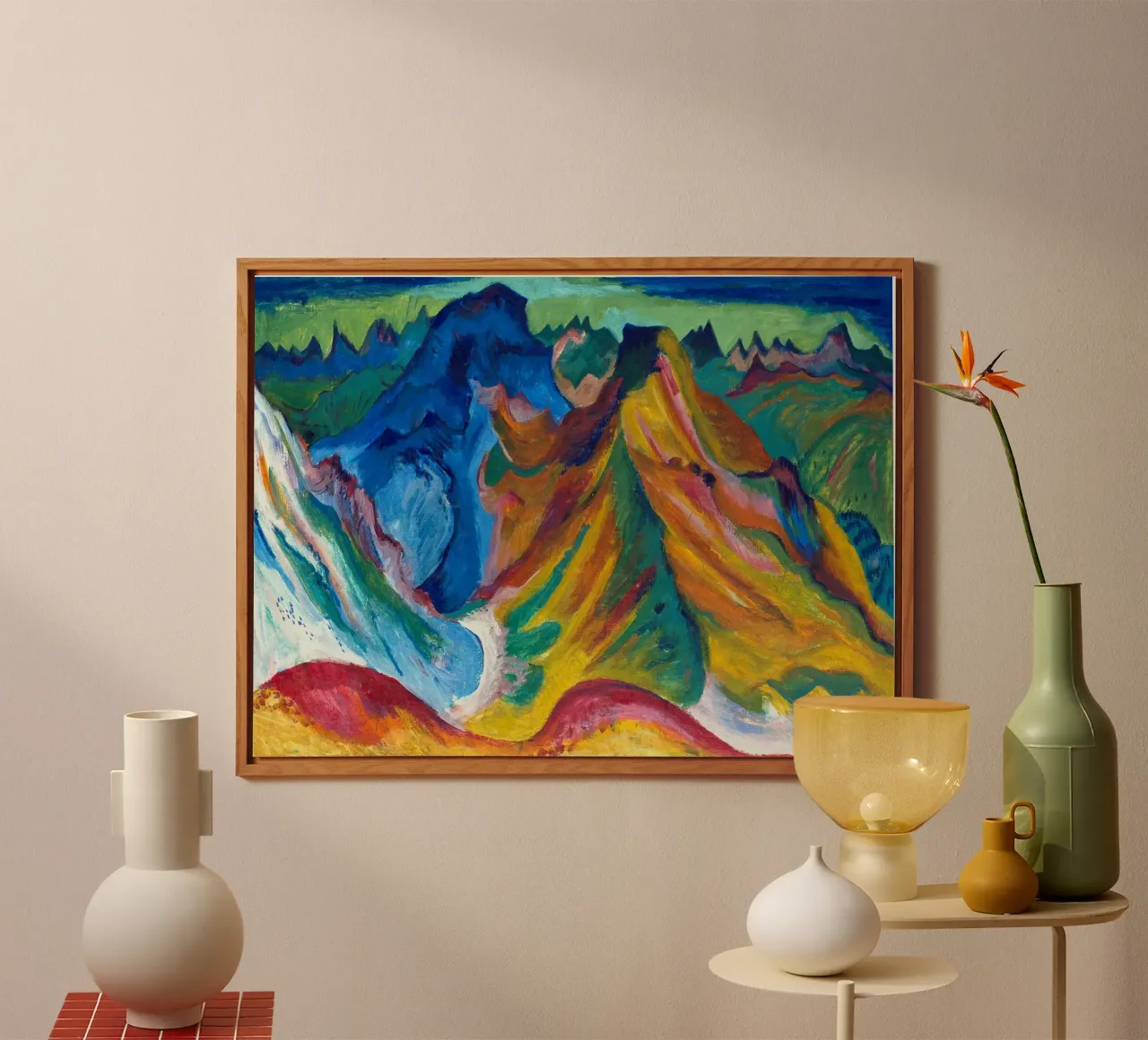 Kirchner - La montagna. Weissfluh e Schafgrind alluminio dibond da ARTOTHEK