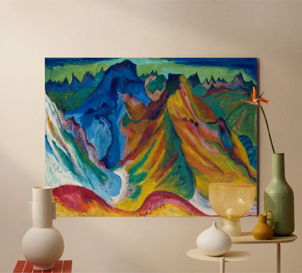 Kirchner - La montagna. Weissfluh e Schafgrind alluminio dibond da ARTOTHEK