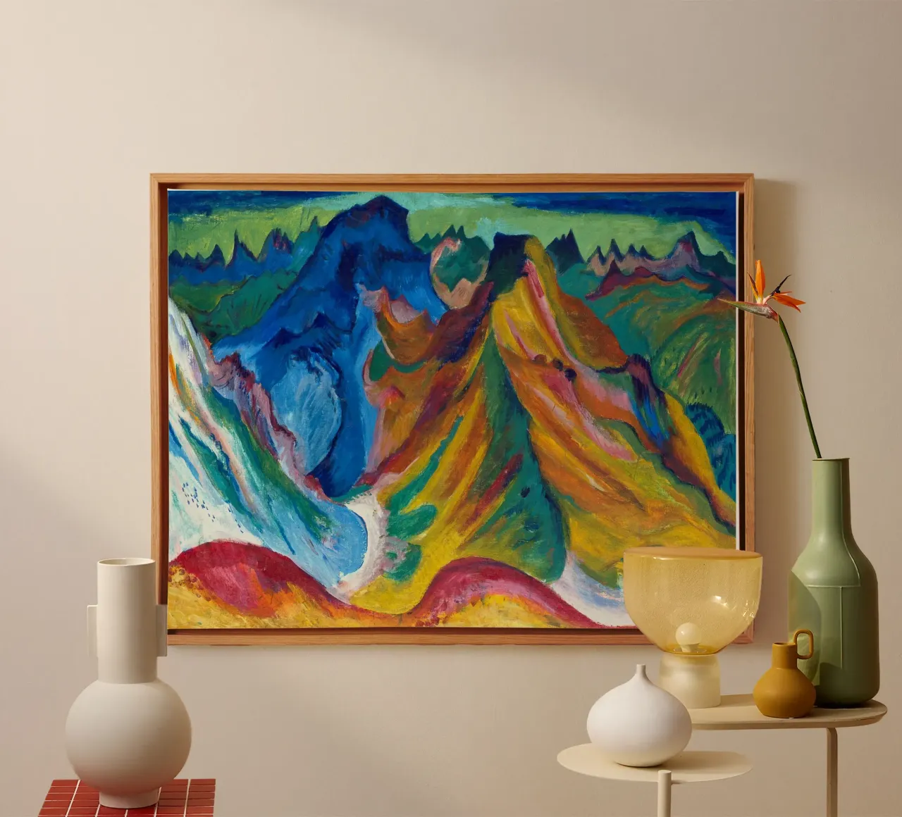 Kirchner - The mountain. Weissfluh and Schafgrind canvas by ARTOTHEK