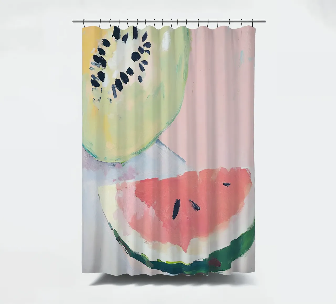 Watermelon shower curtain by Euphoria Theresa