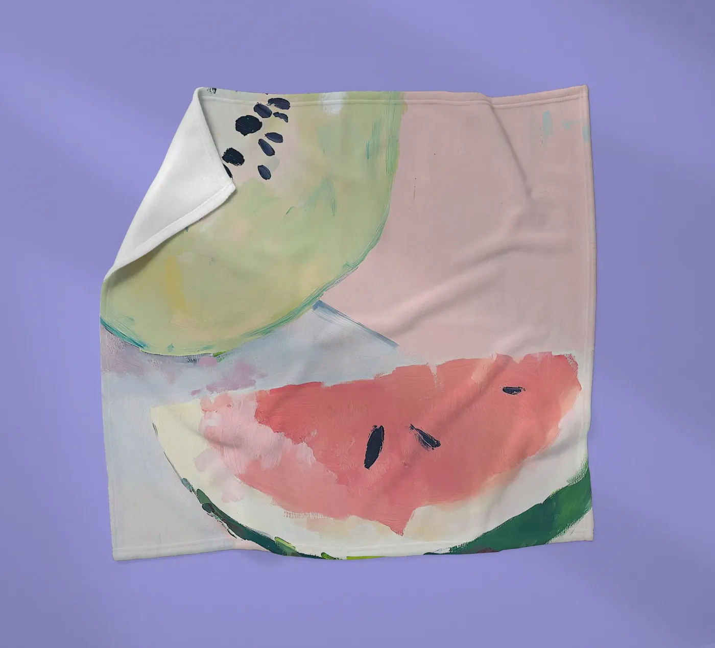 Wassermelone Fleecedecke von Euphoria Theresa