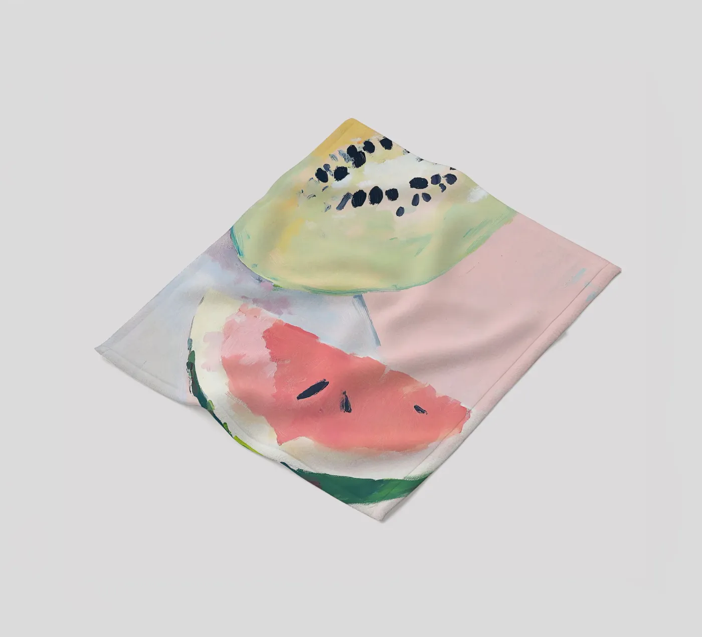 Wassermelone Fleecedecke von Euphoria Theresa