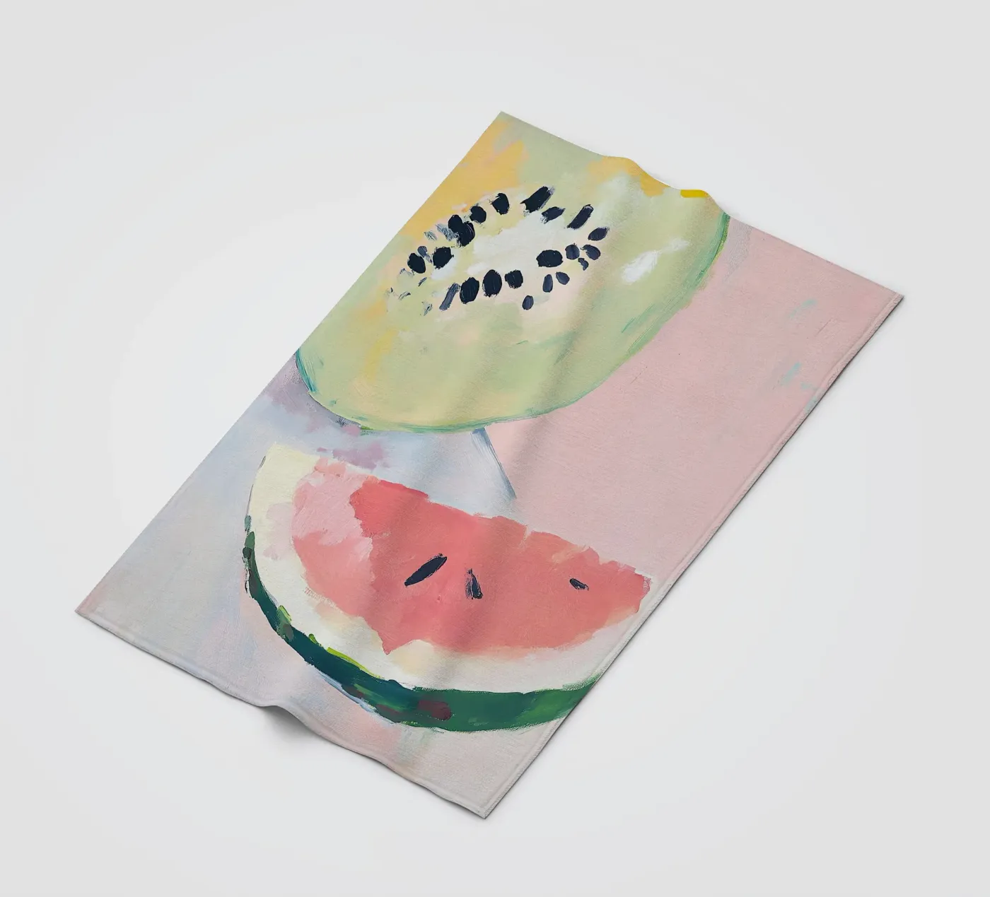 Wassermelone Fleecedecke von Euphoria Theresa