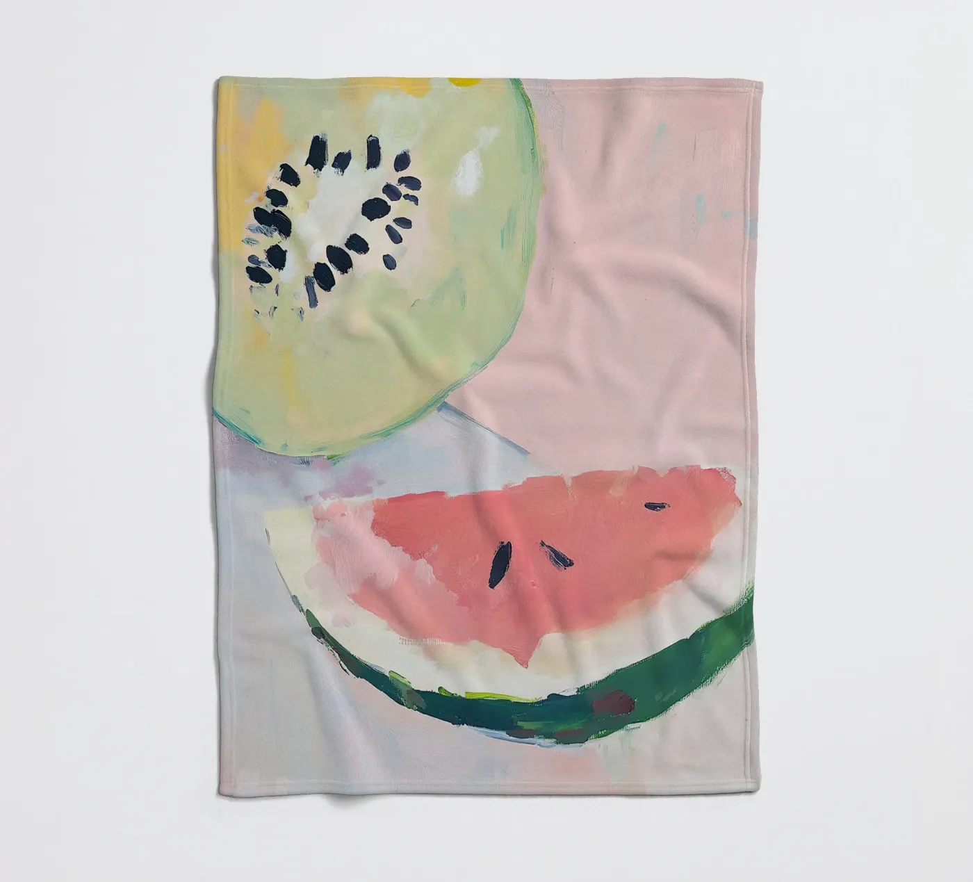 Wassermelone Fleecedecke von Euphoria Theresa