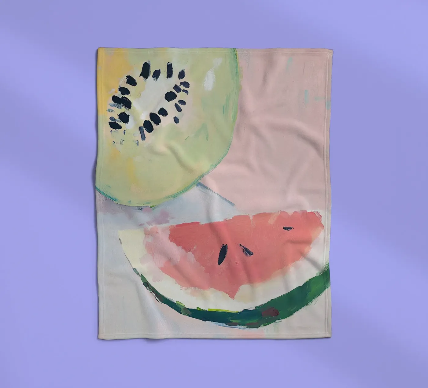 Wassermelone Fleecedecke von Euphoria Theresa