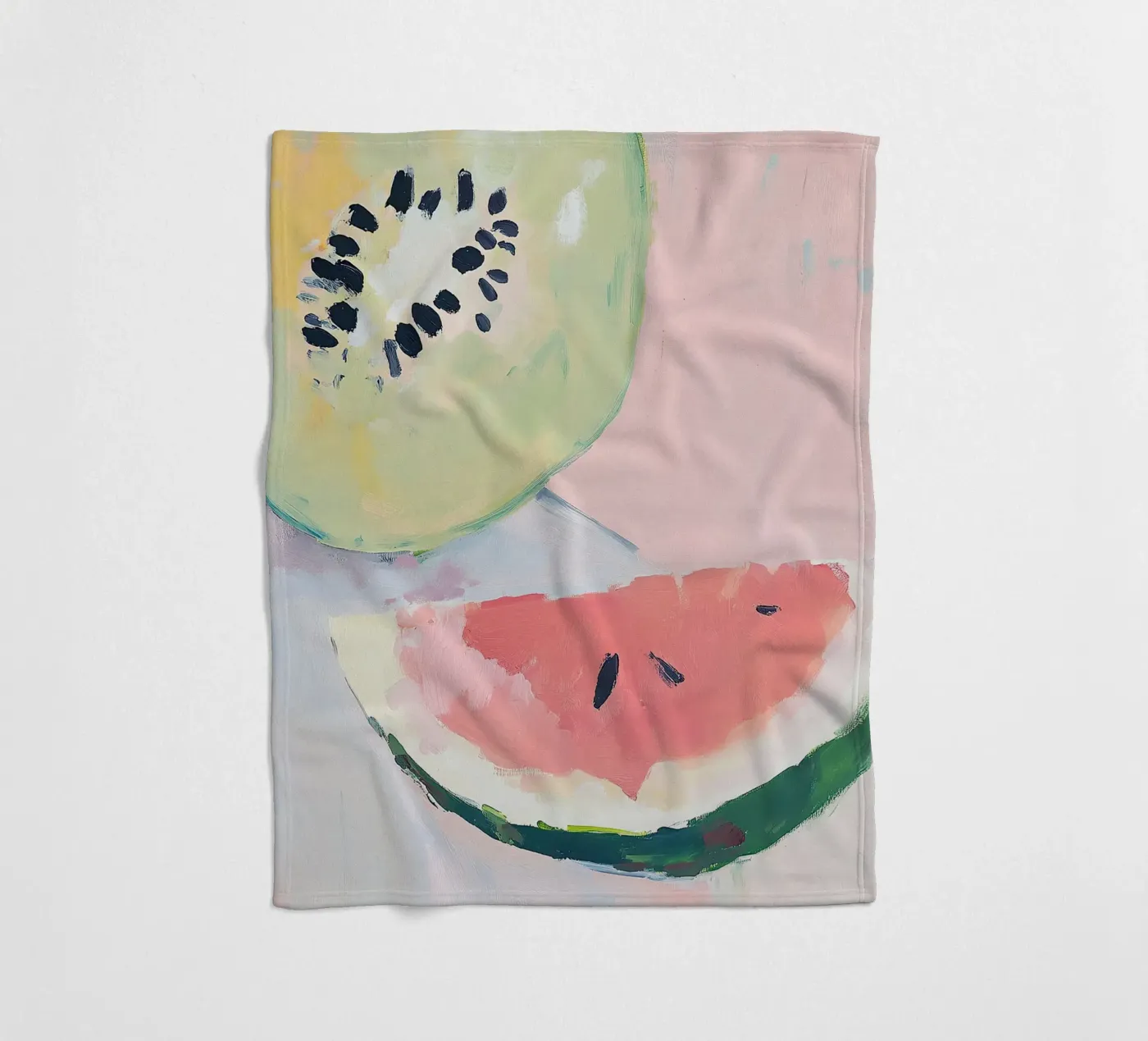 Wassermelone Fleecedecke von Euphoria Theresa