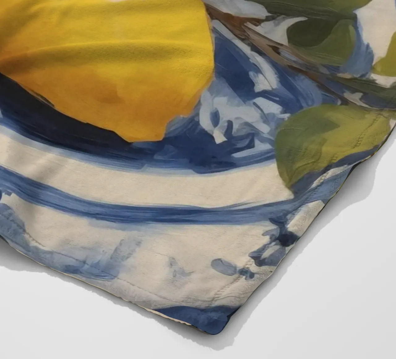 Boho Bella Vita 21 Lemons 3 fleece blanket by Boho Print Collection