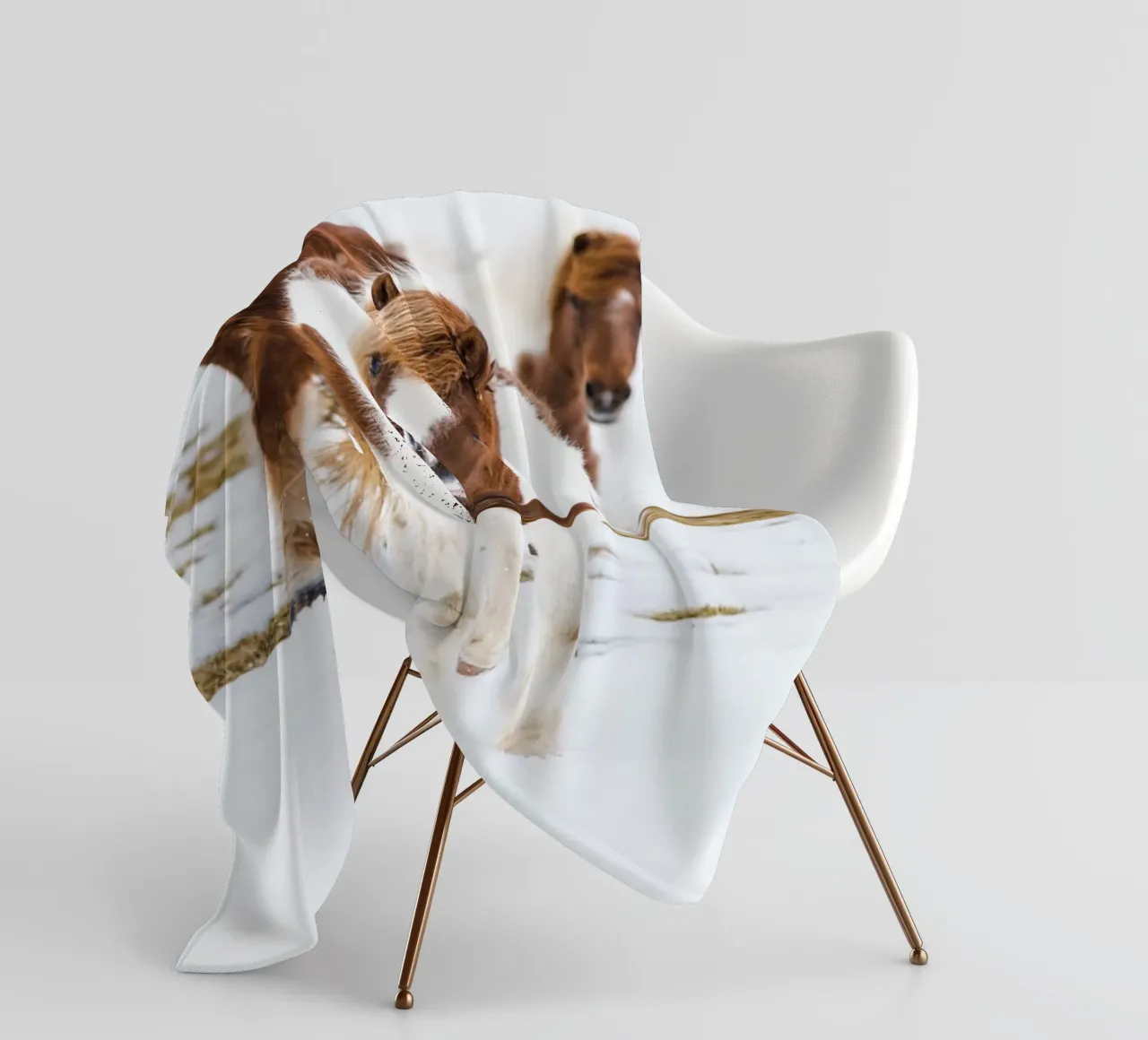 Cavalli islandesi in inverno coperta in pile da Whole©