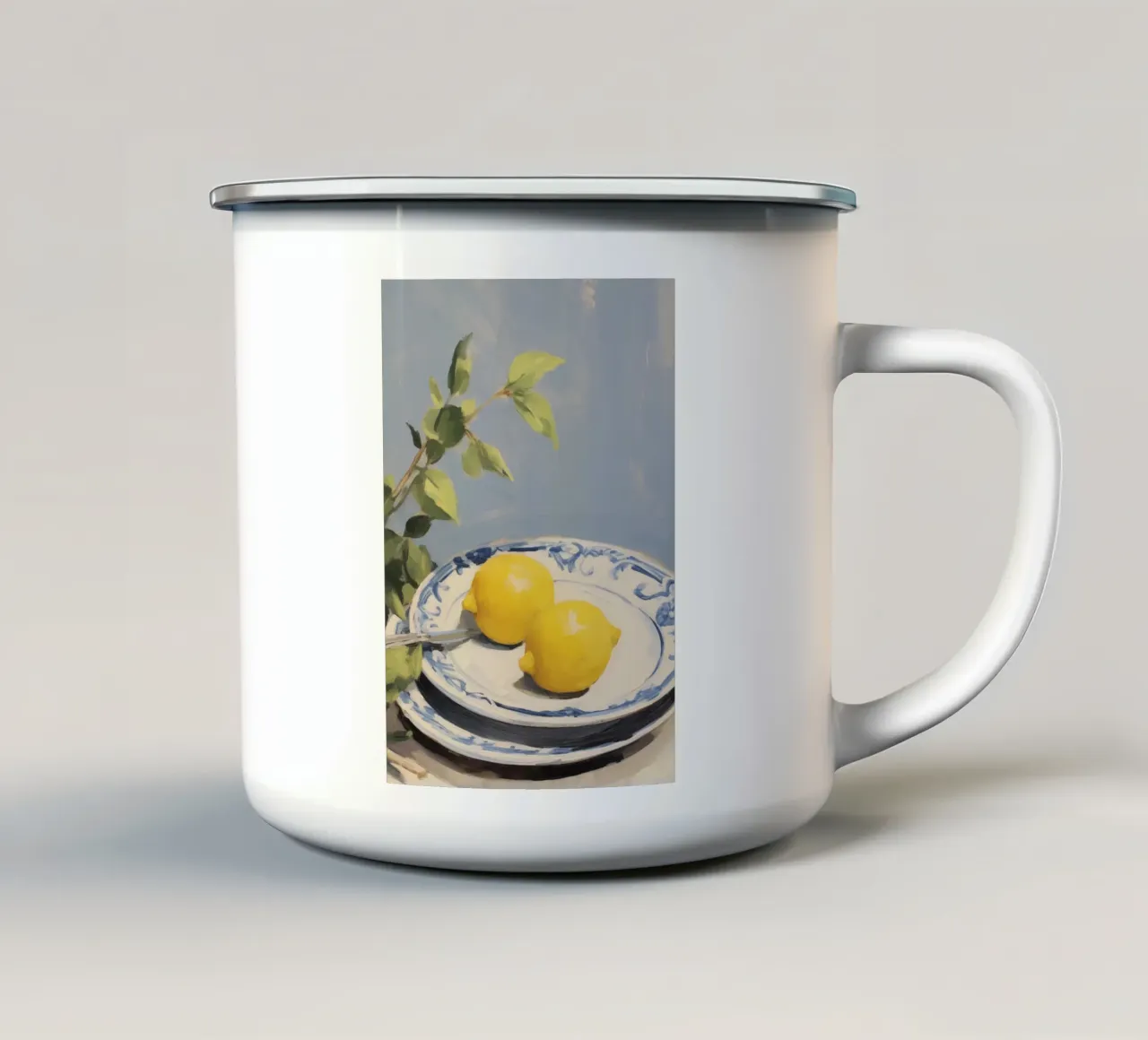 Boho Bella Vita 21 Lemons 4 tazza in smalto da Boho Print Collection